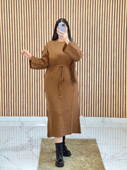 Robe manche large Avec ceinture&nbsp;