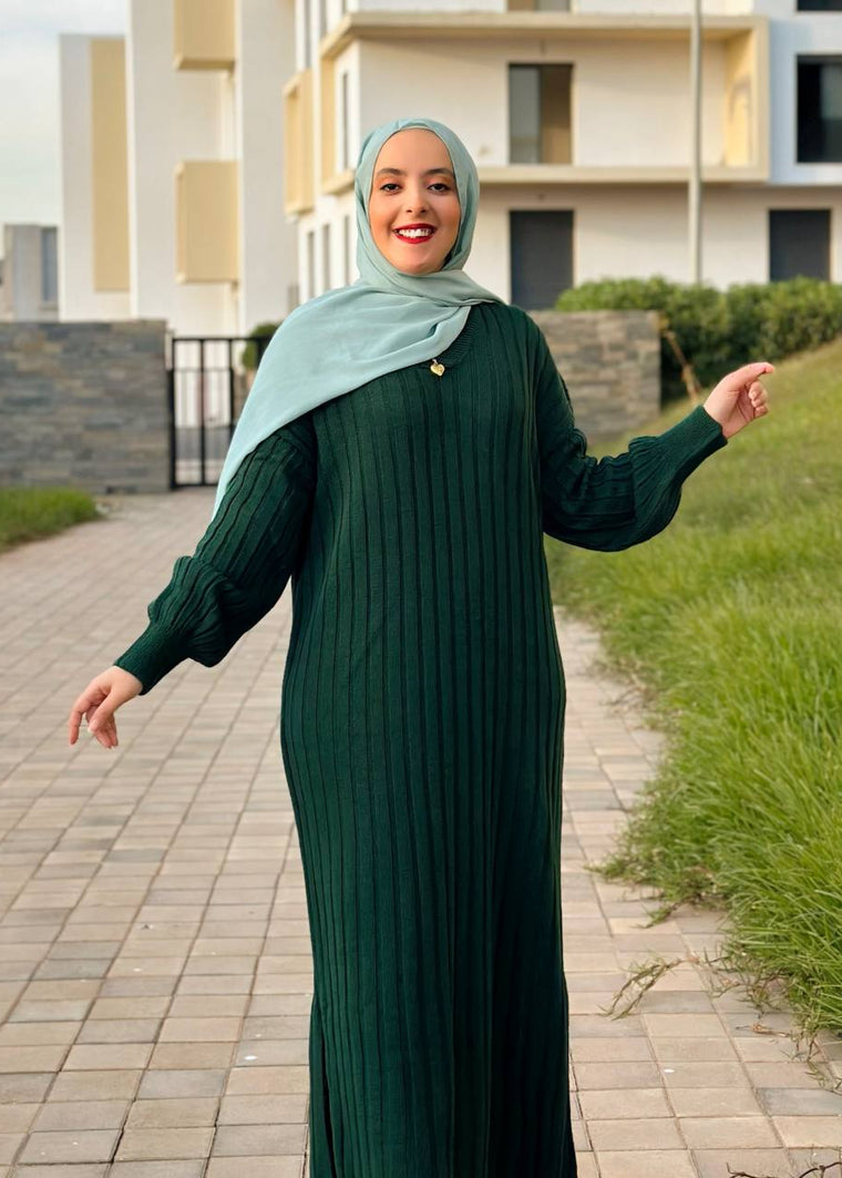 Robe avec un col V