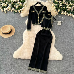 Ensemble robe et cardigan