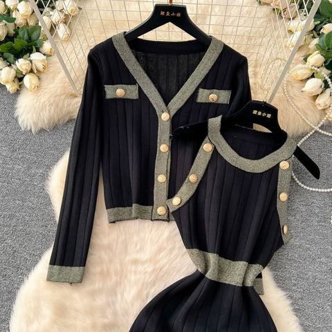 Ensemble robe et cardigan