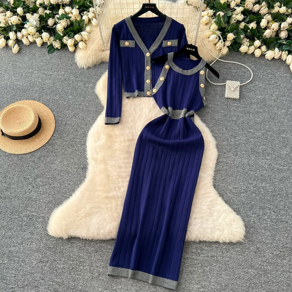 Ensemble robe et cardigan