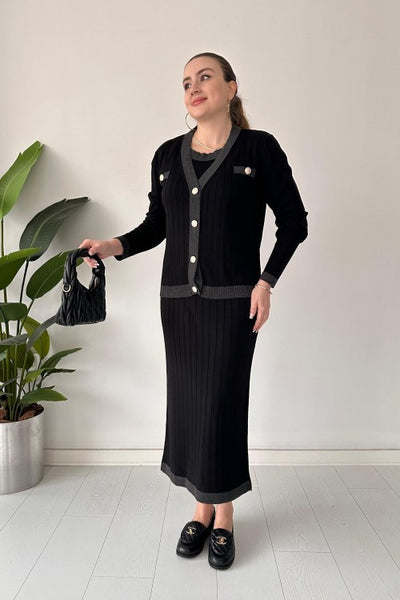 Ensemble robe et cardigan