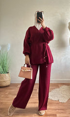 Ensemble Pantalon cumono avec cienture