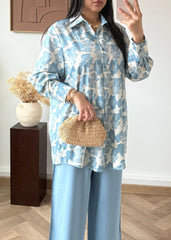 Ensemble chemise et pantalon à motifs