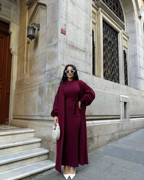 Ensemble Robe et cardigan